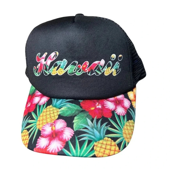 Surfware Hawaii SnapBack Hat Cap Floral - Picture 1 of 5